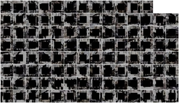 (1480-1900-110), Survival with Black Squares, 2020